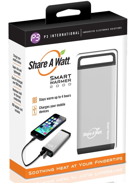 Other - 🌺 FREE SHIPPING 🌺 Smart Warmer 2000 Portable Hand Warmer & Phone Charger - Silve